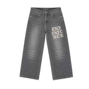 Enyce Gray Jeans front view featuring a versatile gray denim finish and modern streetwear style