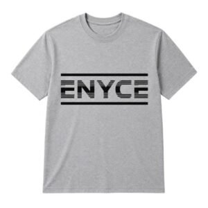 Enyce Gray T-Shirt front view with classic casual streetwear design